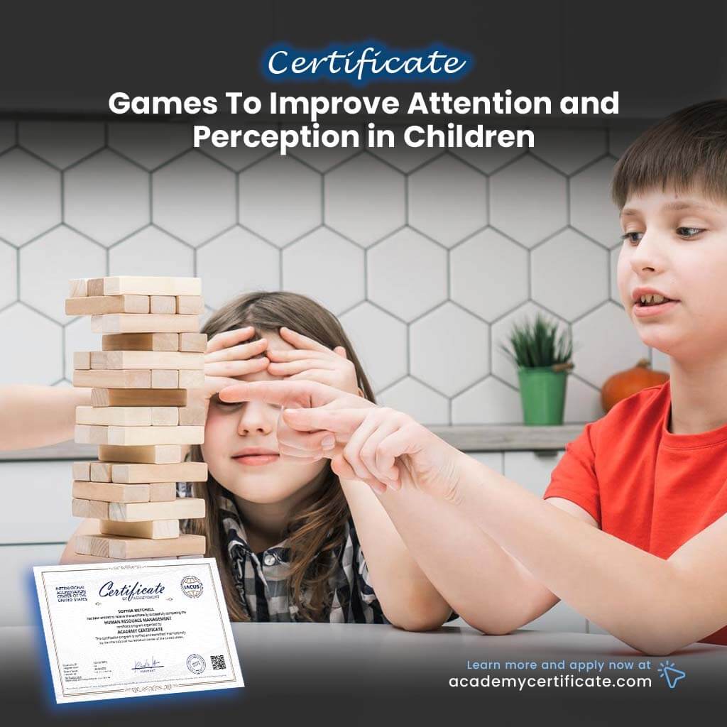 Games To Improve Attention and Perception in Children Certificate ...