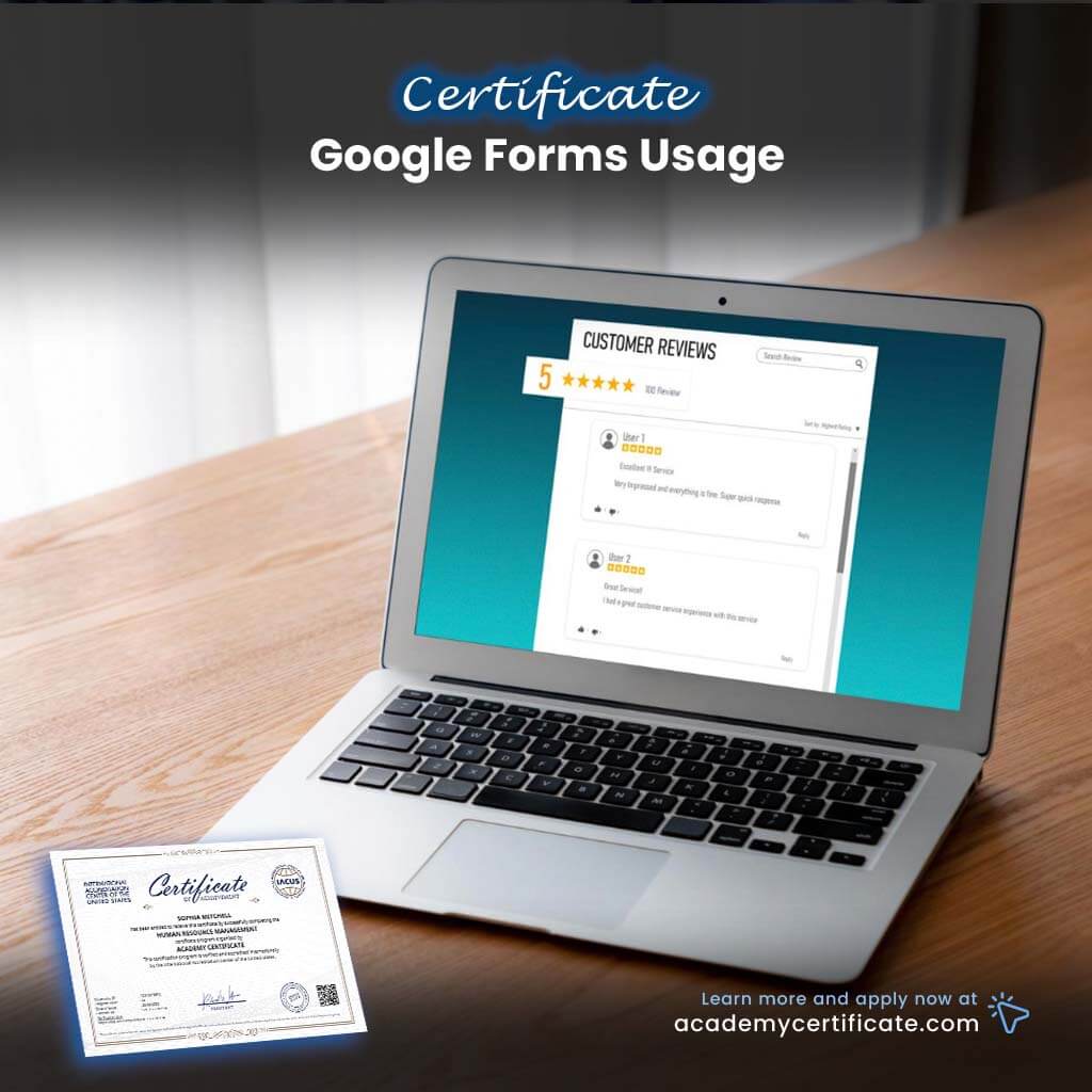Google Forms Usage Certificate