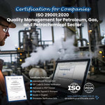 شهادة إدارة الجودة ISO 29001:2020 لقطاع البترول والغاز والبتروكيماويات للشركات والمؤسسات