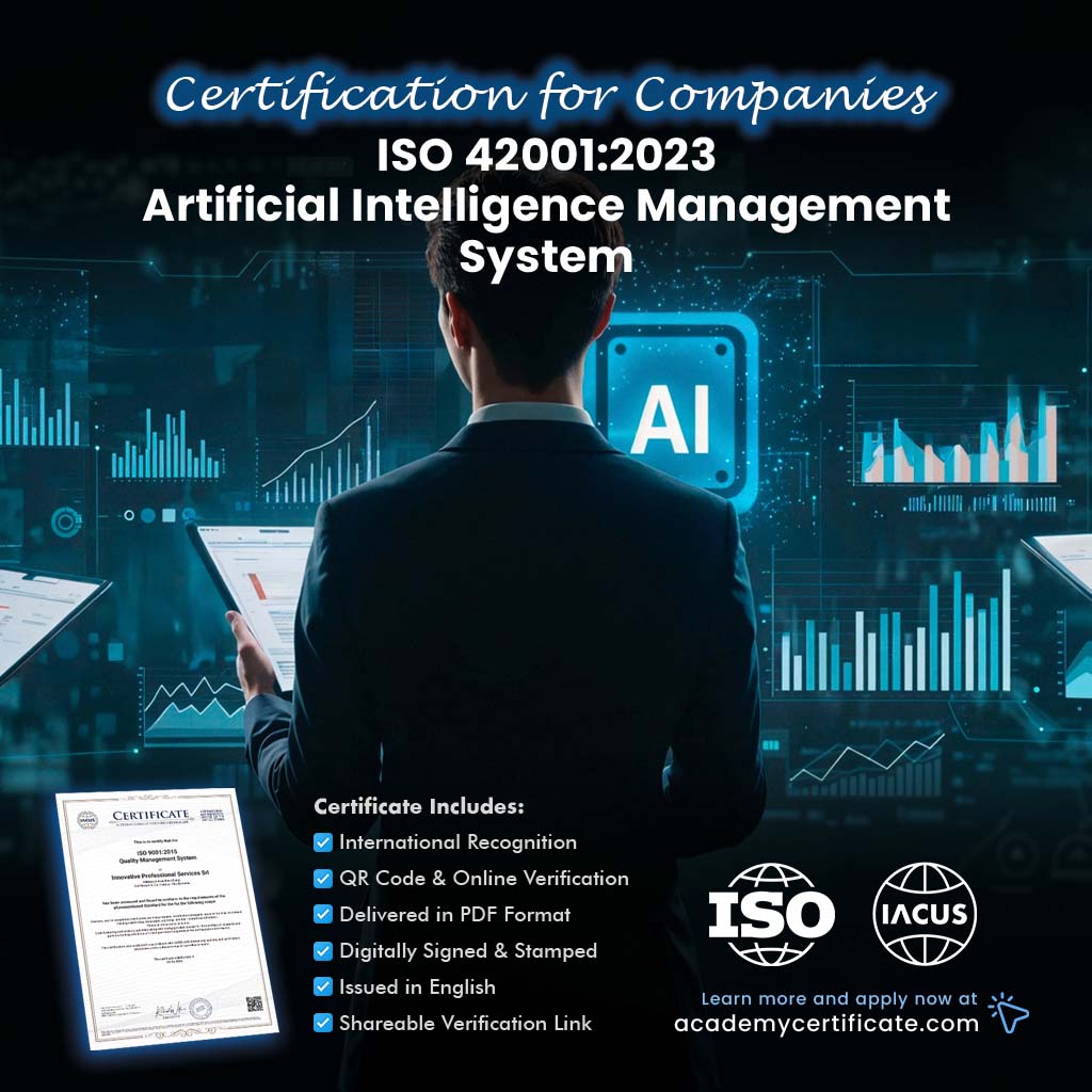 شهادة نظام إدارة الذكاء الاصطناعي ISO 42001:2023 للشركات والمؤسسات