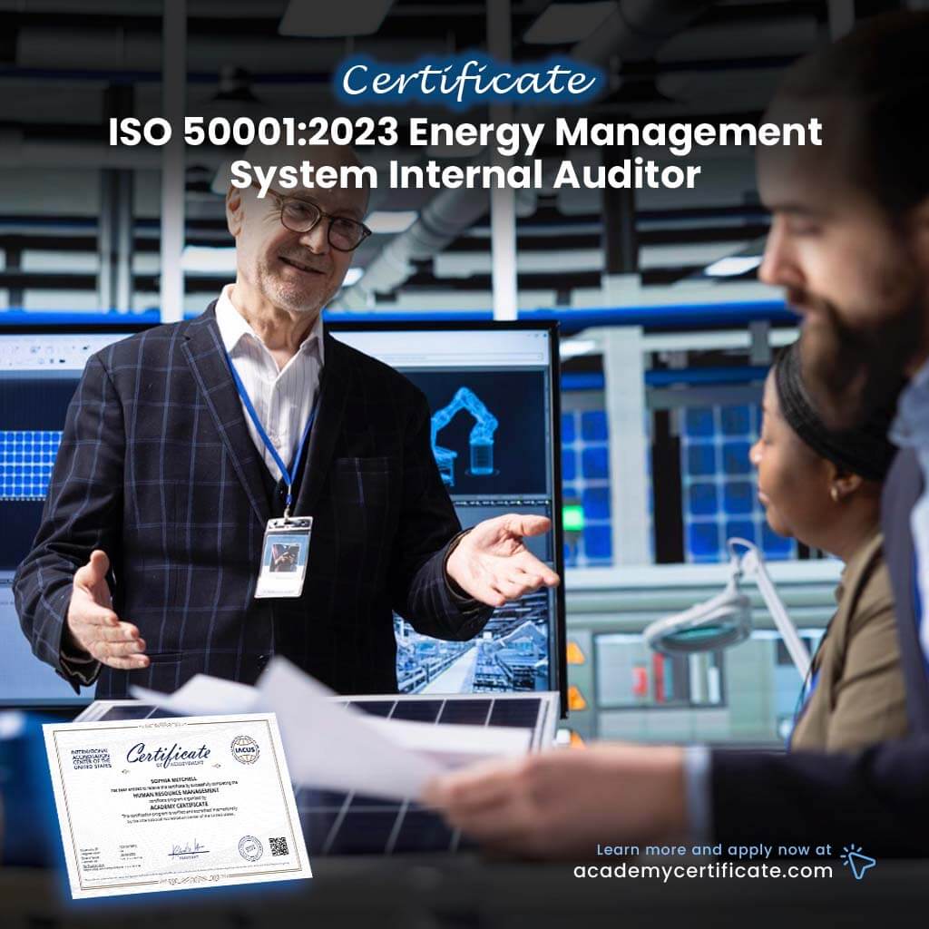 ISO 50001:2023 Energy Management System Internal Auditor Certificate