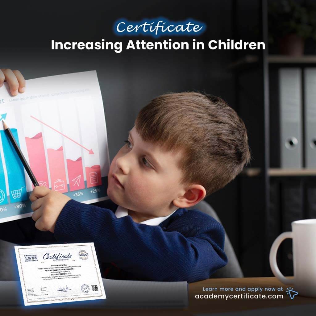 Certificado sobre el aumento de la atención en los niños