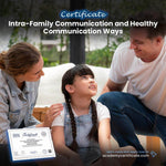 Intra-Family Communication and Healthy Communication Ways Certificate