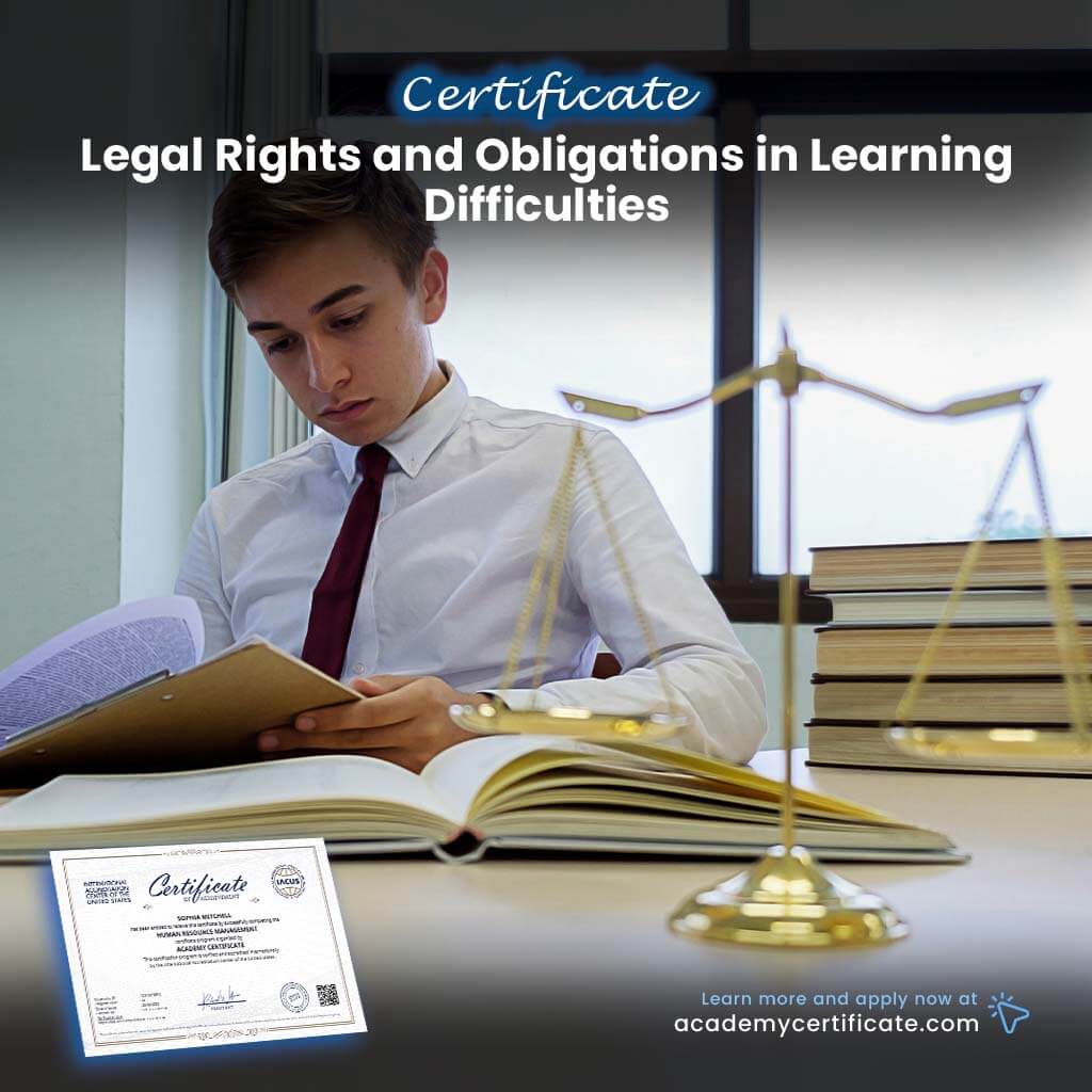 Legal Rights and Obligations in Learning Difficulties Certificate