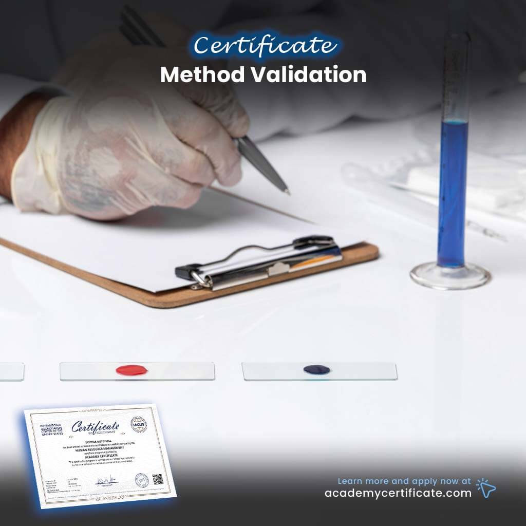 Certificado de validación del método