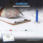 Certificado de validación del método