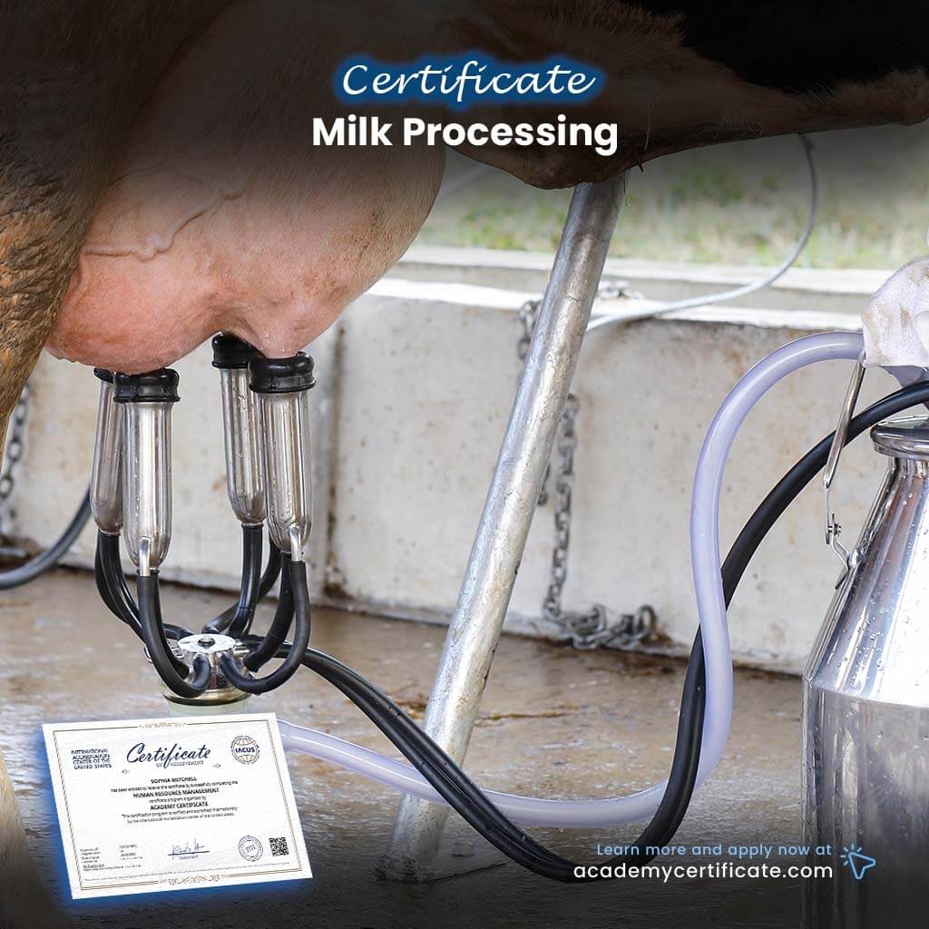 Certificado de procesamiento de leche