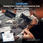 Certificado de reparación, mantenimiento y venta de accesorios de teléfonos móviles