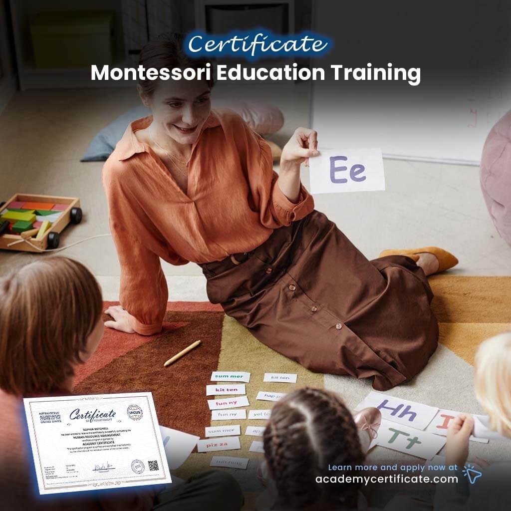 Certificado de Formación en Educación Montessori