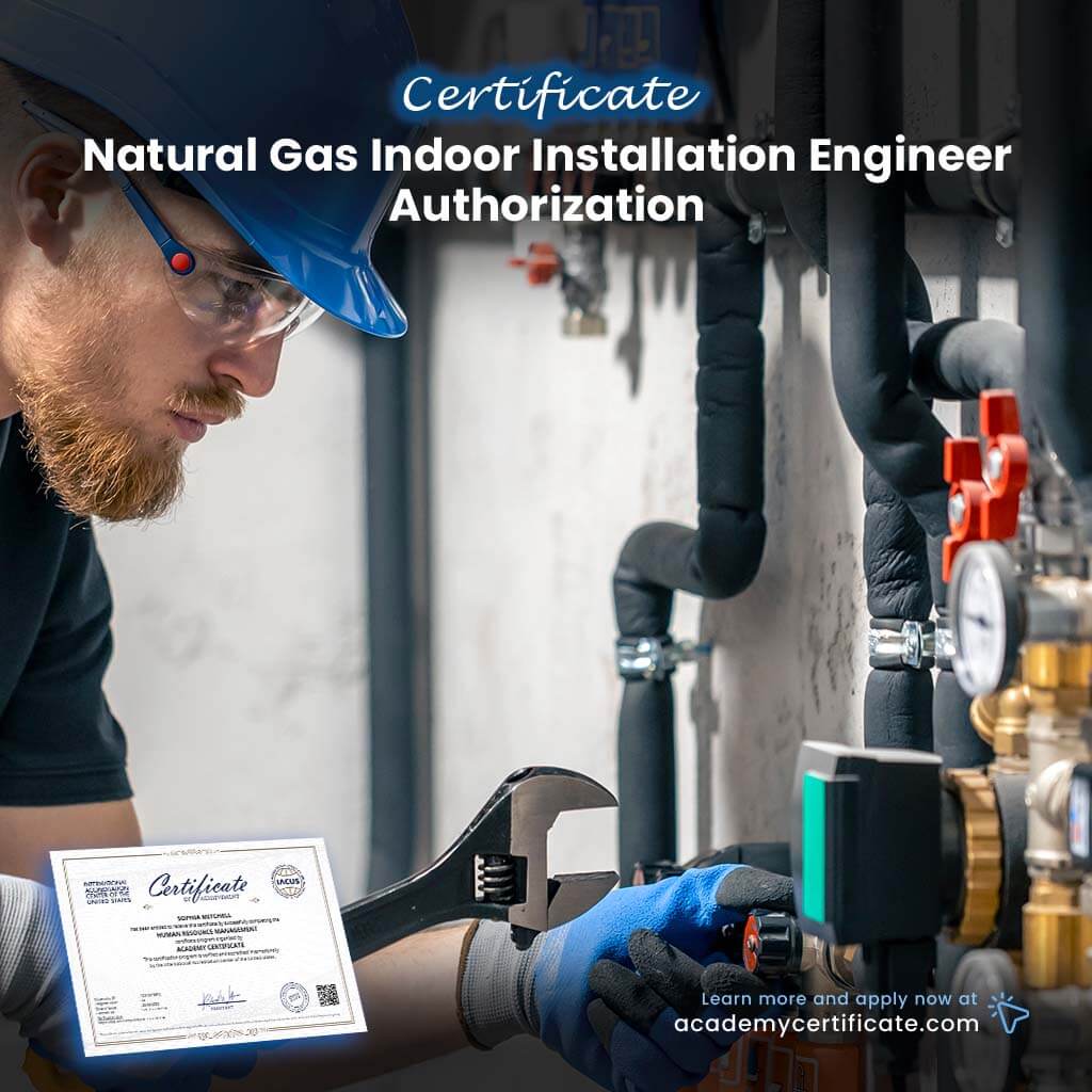 Certificado de Autorización de Ingeniero de Instalación Interior de Gas Natural