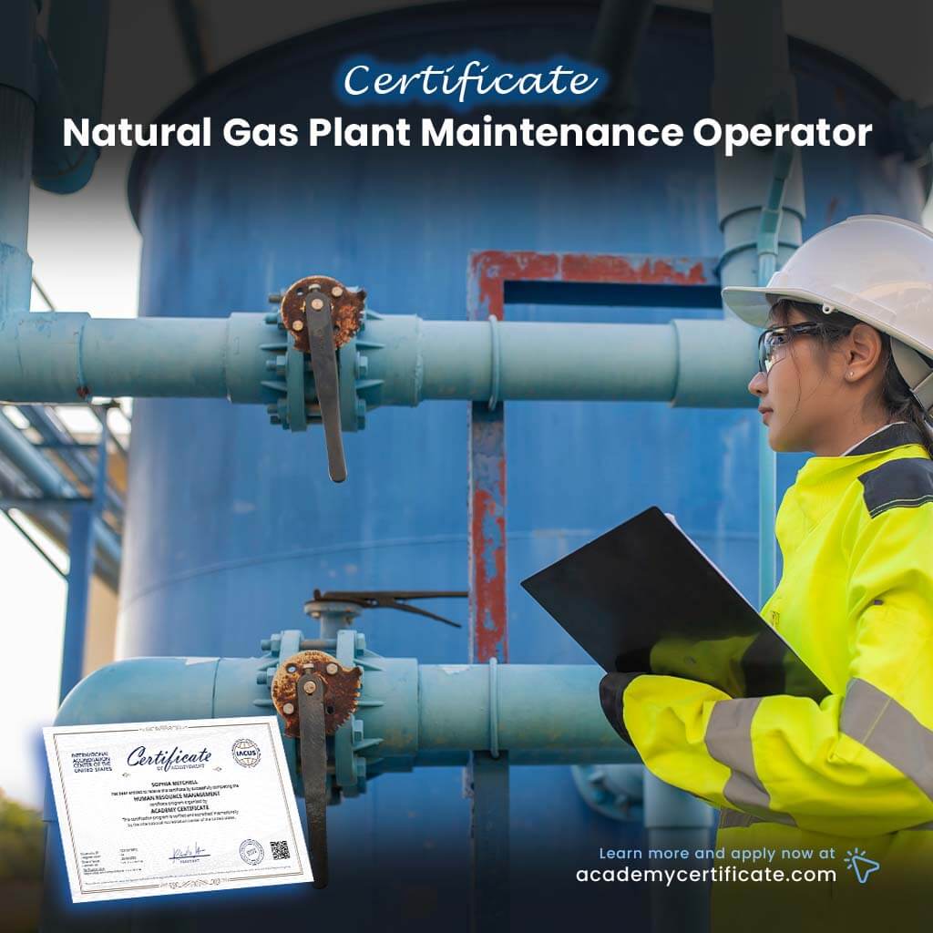 Certificado de Operador de Mantenimiento de Plantas de Gas Natural