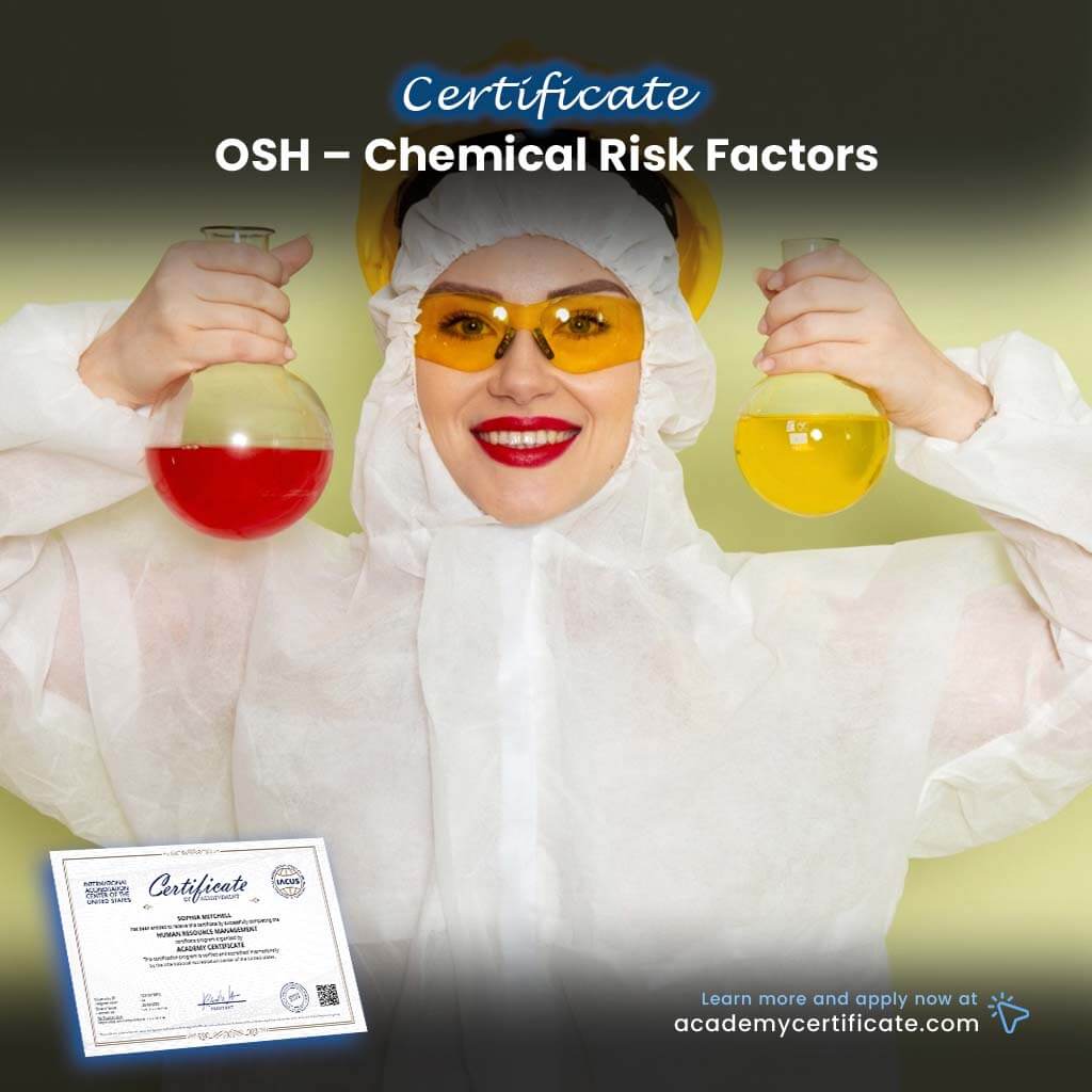 Certificado de SST sobre factores de riesgo químico