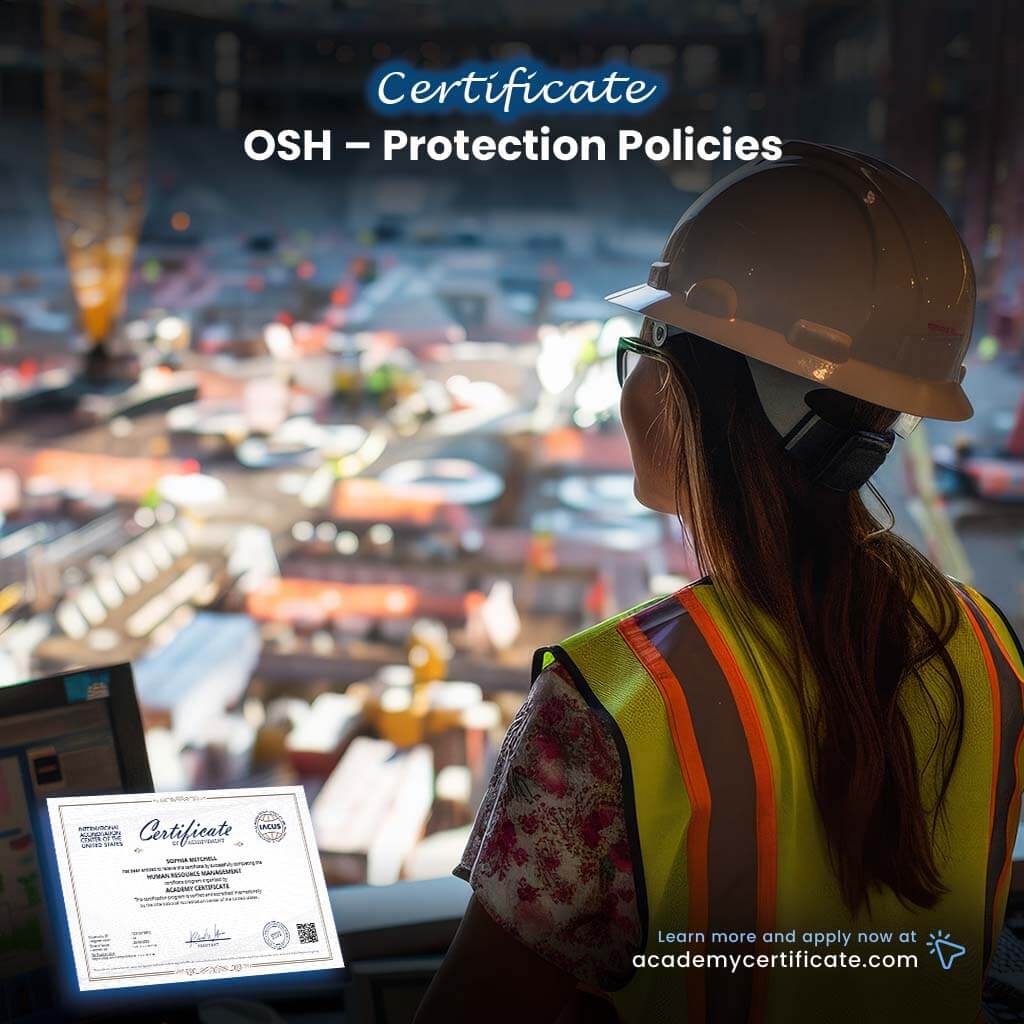 Certificado de Políticas de Protección de la Seguridad y Salud Laboral