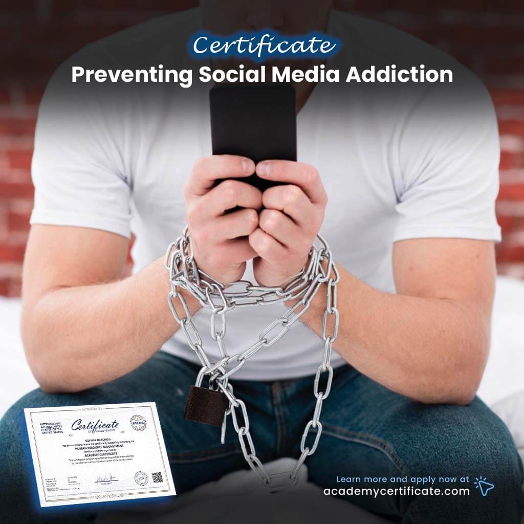 Certificado de prevención de la adicción a las redes sociales