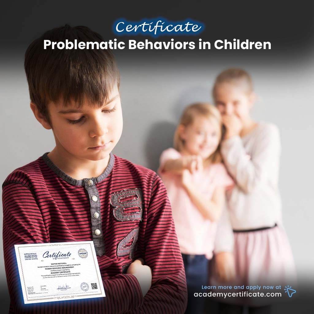 Certificado sobre conductas problemáticas en niños