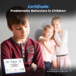 Certificado sobre conductas problemáticas en niños