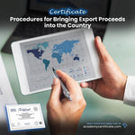 Procedimientos para el ingreso al país de los ingresos de exportación Certificado