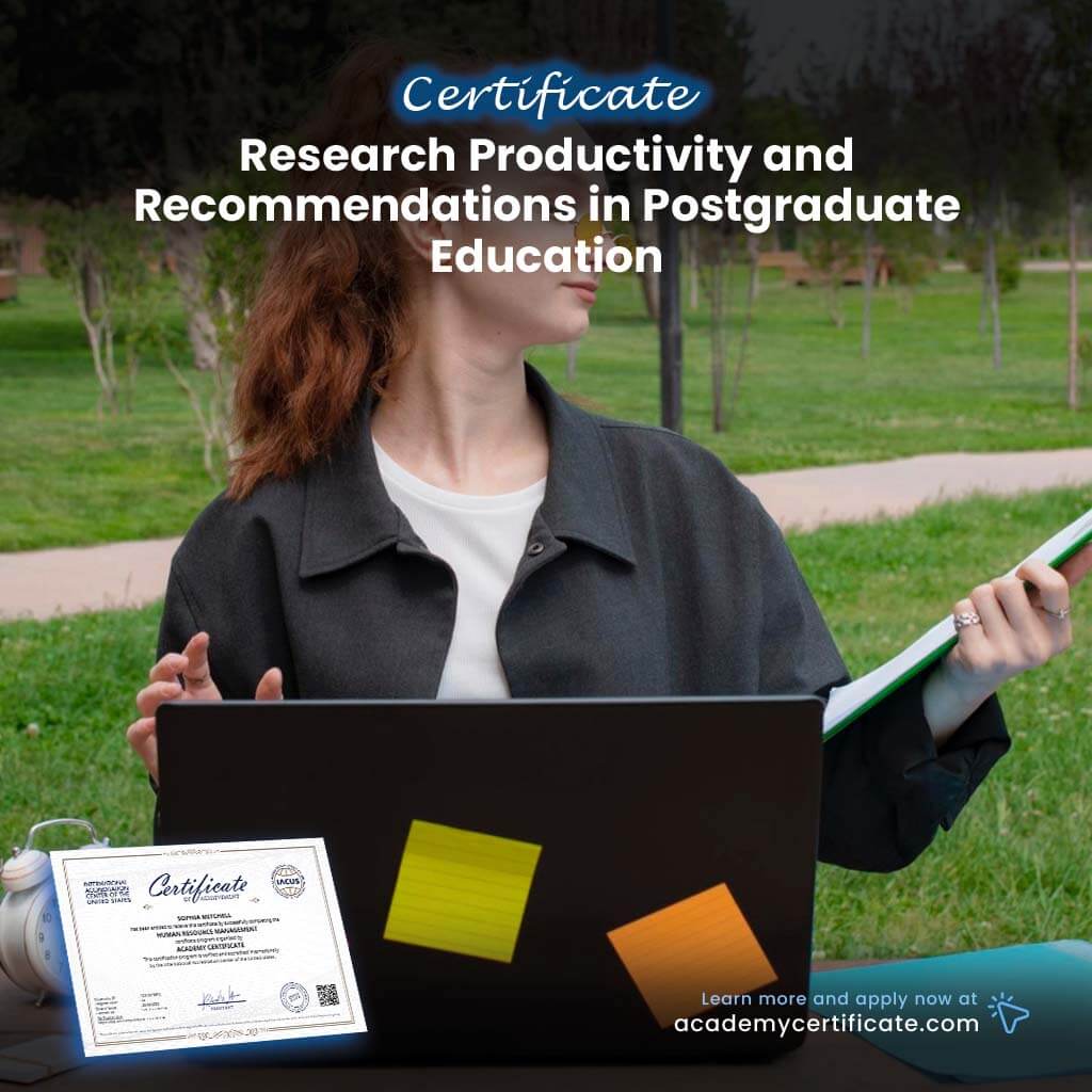 Research Productivity and Recommendations in Postgraduate Education Certificate