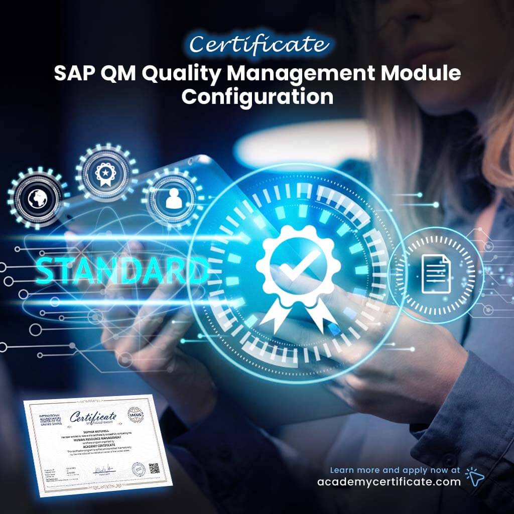 SAP QM Quality Management Module Configuration Certificate– Academy ...