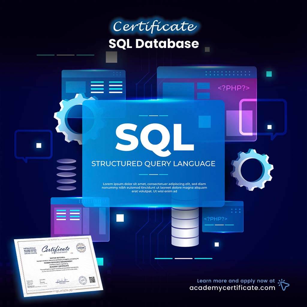 SQL Database Certificate– Academy Certificate
