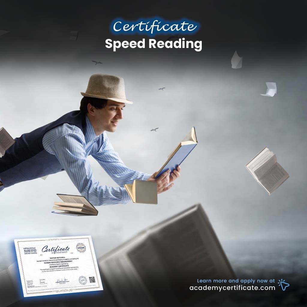Speed Reading Certificate– Academy Certificate