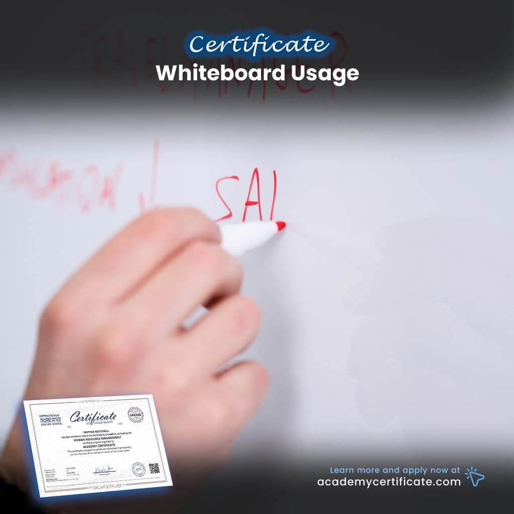 Whiteboard Usage Certificate